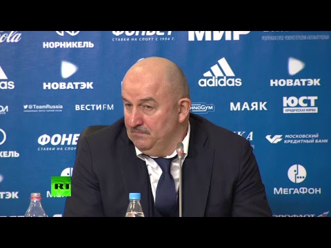 Пресс-конференция по итогам футбольного матча между Россией и Францией  - (ВИДЕО)