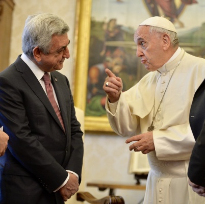 Президент Армении встретился в Ватикане с Папой Римским - «Большой Кавказ»