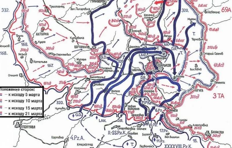 Карта боев харьковская область